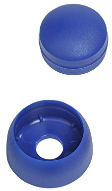 SPIELTURMKING Bolzen- und Schraubenabdeckung | Größe S - 6 mm | für Spieltürme Kinderspielgeräte Schaukeln (Blau, 10 Stück)