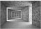 WallArena - Vlies Fototapete Tunnel Grau Moderne Korridor Ziegel 416x254 cm - Fototapeten - Tapeten - für Wohnzimmer Schlafzimmer - Vliestapete Wandtapete Tapete 3D Effekt- inkl. Kleister
