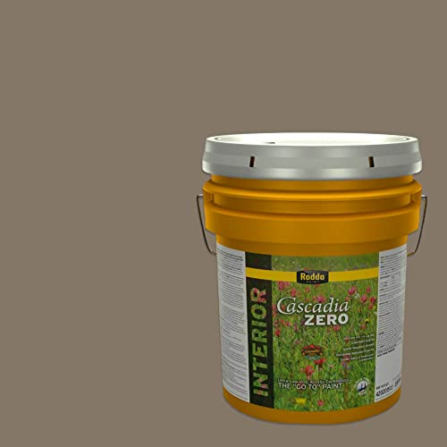 Rodda Paint CASCADIA ZERO Interior Semi-Gloss Paint & Primer in One, 5-Gallon, Peat