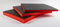TYGR Multilayer Schaumstoff 600x600x50 rot für Werkzeug, Kamera & Co. | Einfaches Bearbeiten | Werkzeugeinlage | Koffereinlage | Kaizen