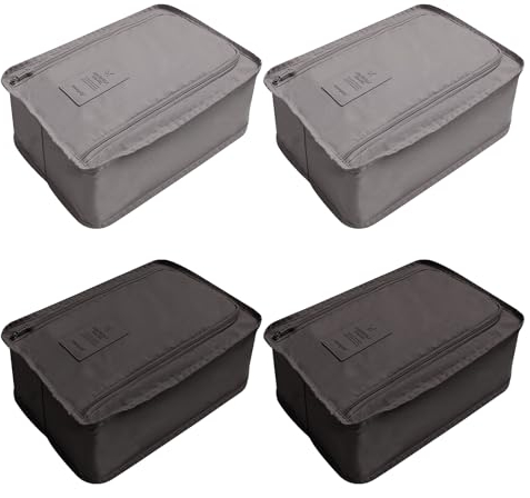 4 Stück Schuhbeutel Reise, Wasserfeste Schuhtasche Schmutzabweisender Schuhsack Schuhbeutel Organizer Schuhtaschen Portable Travel Shoe Bag Organizer für Reisen Oder Zuhause-Aufbewahrung