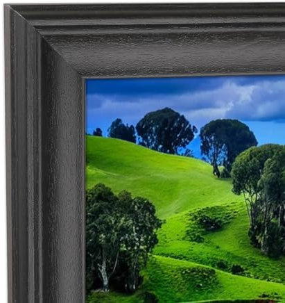 Marco de fotos panorámico de 12 x 28 pulgadas, madera maciza negra, adecuado para marcos de fotos de 12 x 28 pulgadas, marco de fotos de 12 x 28 pulgadas, marco de pintura de 12 x 28 pulgadas