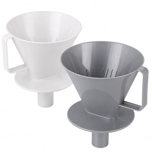 MIJOMA Lot de 2 porte-filtres à café taille 4, filtre classique, en plastique