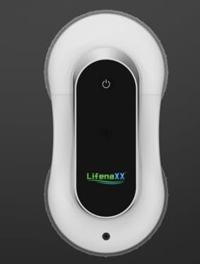 Lifenaxx LX-055, Robot limpiacristales avanzado, limpiacristales eléctrico con 2 boquillas de pulverización, Alta Potencia de succión (2800 PA), depósito de Agua Grande de 70 ml, Mando a Distancia