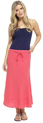 Tom Franks Linen Blend Bias Cut Skirt Pink 10