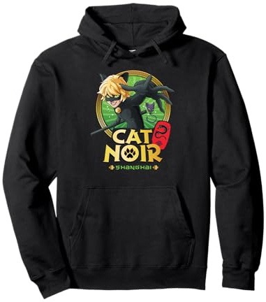 Miraculous Shanghai Chat Noir Prêt pour le combat Sweat à Capuche