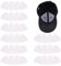 FINGERINSPIRE 24PCS Plastikhutformer Hut Innenstütze (Klar, 26.5x9.5cm) Baseballmütze Versteifung Krone Hutformung Polsterung Hutstretcher Flex Fit für Ball Caps Form & Snapback Unterstützung