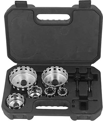 Juego de brocas de diamante de 10 piezas, juego de sierra de perforación de soldadura de 25 a 73 mm con taladro central de posicionamiento, herramienta de extracción de sacanúcleos huecos para azule