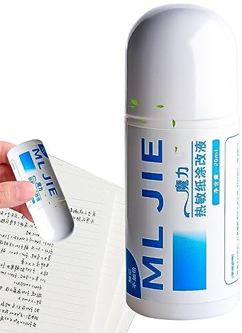 Geteawily Thermopapier Korrekturflüssigkeit | Datenabdeckende Korrekturflüssigkeit spurlos - Fehlerinformationen Geheimnachrichten Entferner für Identität, Sozialversicherungsnummer, Lieferadresse