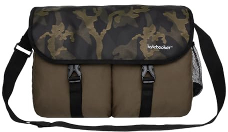 Kylebooker Trout Fishing Bag Fly Fishing Crossbody Shoulder Tackle Bag(Green)