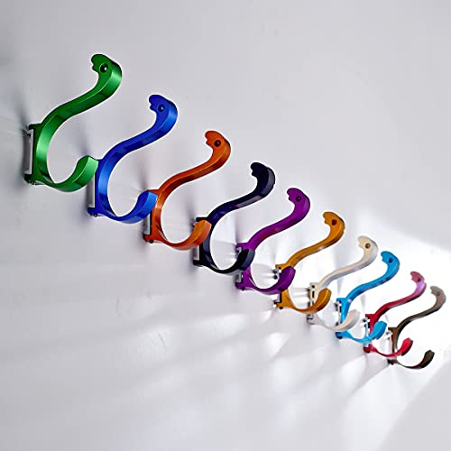 Kleiderhaken, Wandaufhänger, Mehrzweckhaken, bunte Wandhaken, kleine Kleiderbügel für Kinder, zur Wandmontage, modern, zum Anschrauben in Türen, Schlafsälen, Badezimmern, Schränken, Büros und Küchen,