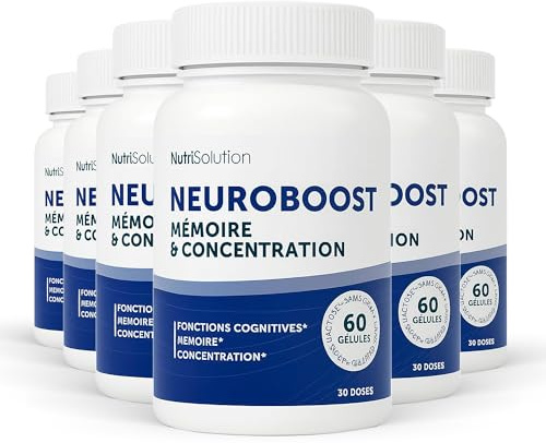 NeuroBoost: Integratore Naturale di Supporto Cognitivo con Ginkgo Biloba, Vitamina B12 ed Estratti di Piante - Nutre la Memoria, la Concentrazione e la Salute Cognitiva - 60 Capsule Vegane (6)