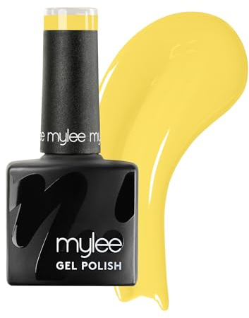 Mylee Gel Nail Polish 8ml [Lemon Squeeze] - UV/LED Soak-Off Nail Art Manicure Pedicure for Professional, Salon & Home Use [Yellow/Orange Range] - Long Lasting & Easy to Apply