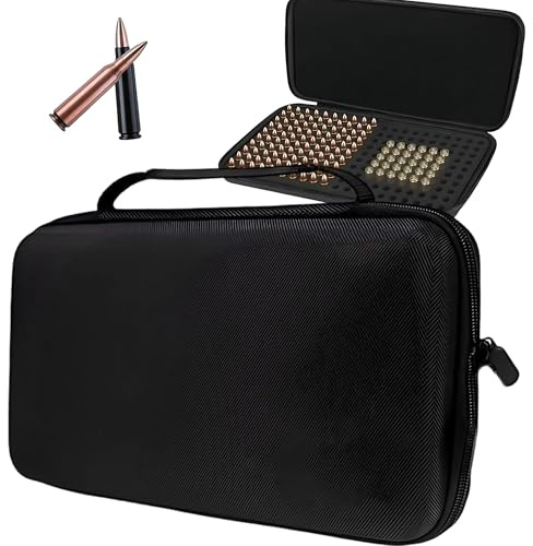 CXAFQ Bolsa De Almacenamiento De Balas 260 Rondas, Caja De Munición, Cartuchos De Fogueo De 9 Mm, Diseño con Orificios, Antisísmica, Anticaída, Impermeable y Resistente La Humedad, Protege Las Balas