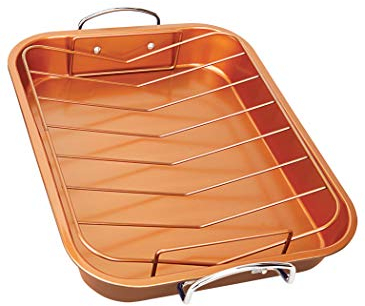 Copper H-02725-WV Turkey Roaster Pan, Size, One Color