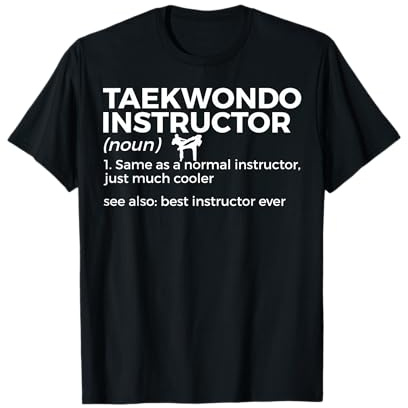 Taekwondo Funny Martial Arts Apparel Taekwondo Instructor Definition Black Unisex-Kids Cotton 100% Polyester 0% Classic Fit Short Sleeve T-Shirt