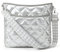 Lychii Gesteppte Tote Tasche, Umhängetasche Schultertasche Handtasche, Puffer Tote Bag - Daunen-Baumwolle(30 * 6 * 30cm), Silber