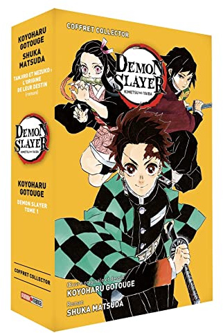 Coffret Demon Slayer : Roman jeunesse N°01 + Tome 01