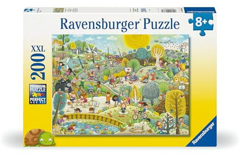 Ravensburger Kinderpuzzle - 12000868 Wir schützen unsere Erde - 200 Teile XXL Puzzle für Kinder ab 8 Jahren