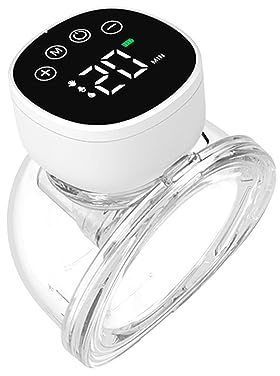 Kavolet Tiralatte elettrico portatile con 3 modalità, 9 livelli, pompa per latte a mani libere con indicatore LED, pompa per latte silenziosa, pompa per latte senza mani libere con contenitore per