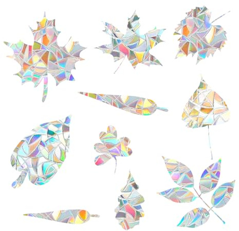 70 Pieces Large Size Anti-Collision Window Stickers, Window Decal to Prevent People and Bird Strikes on Window Glass, Windows Decals for Glass Windows (Colorful,70)