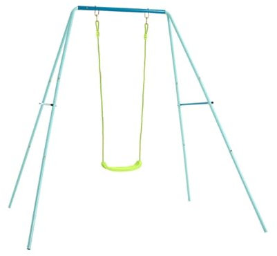 TP Single Metal Swing Set with Roped Swing Seat