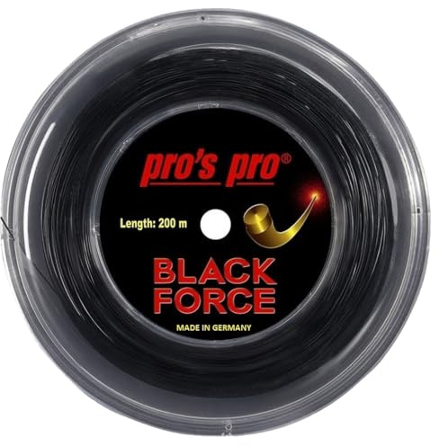 Pros Pro Black Force Corde de tennis Noir 200 m 1,29 mm