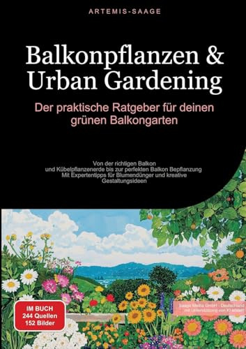 Balkonpflanzen & Urban Gardening: Der praktische Ratgeber für deinen grünen Balkongarten:Von der richtigen Balkon- und Kübelpflanzenerde bis zur ... Blumendünger und kreative Gestaltungsideen: 2