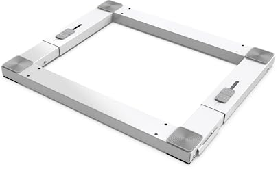 Meliconi - Support mobile pour appareils ménagers BASE WASH PRO - Anti-vibrations - Compatibles tous modèles 60x60 cm ou 60x45 cm