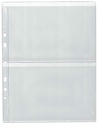 COLLECTOR - 10x Album Pages for banknotes and postcards. Additional binder inserts for numismatic Page Type 2