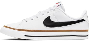 Nike Court Legacy (Gs) Sneaker, White Black Desert Ochre Gum Light Brown, 38 EU