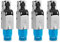 UC-Express Netzwerkstecker CAT 8 RJ45-4X RJ45 Stecker Steckverbinder - werkzeuglos - geschirmt - mit Zugentlastung - CAT8 CAT8.1 LAN Netzwerkkabel Stecker