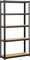 Yaheetech Estanterias Almacenaje Metalica Estanteria de Almacenamiento Garaje Trastero Marco Metal 180x90x30cm Capacidad 175 KG Negro