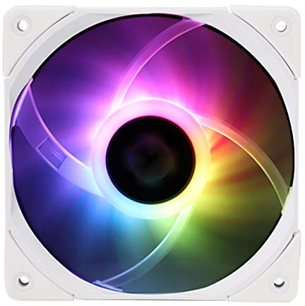 Thermalright C12015W-S cpu fan computer case fan quiet 4pin PWM ARGB PC fan, 15mm Slimline cooler fan, 120mm cpu cooling fan(White)