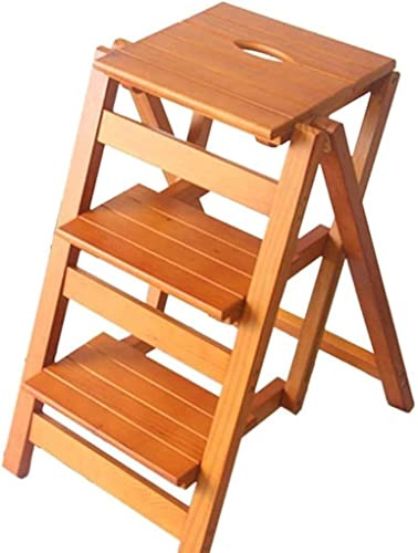 Escabeau pliable à 3 marches avec porte-chaussures et porte-fleurs, siège de cuisine domestique avec poignée, charge maximale de 150 kg, escabeau pliable pour adulte