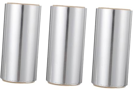 Veemoon 3 rouleaux Aluminium pour Coloration et Mèches de Cheveux Lot pour Salon et Retrait de Vernis à Ongles