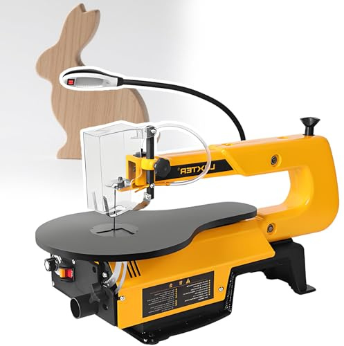 forplubossmmp Robuste Dekupiersäge Für Holzarbeiten Mit 0–45° Verstellbarem Tisch, 40,6 cm Sägeblatt Und 180-W-Motor – Ideal Präzisionsschnitte In Heimwerkstätten Und Kleinen Werkstätten Advanced