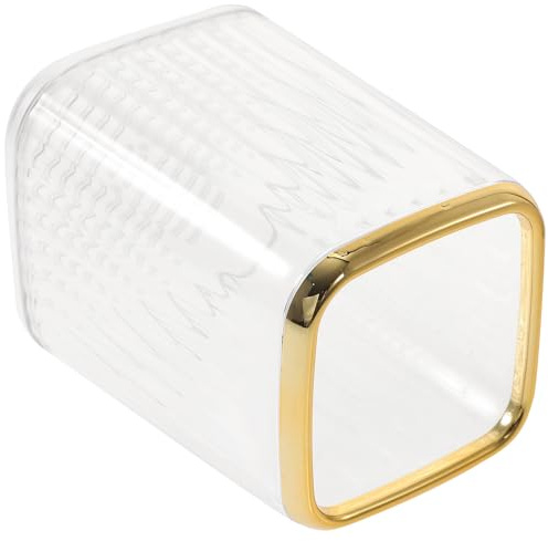 ULTECHNOVO Portapennelli da Trucco in Materiale Spesso Resistente Organizzatore per Pennelli da Tavolo Ampia Apertura Porta Pennelli Multifunzione per Casa Ufficio e Studio Trasparente