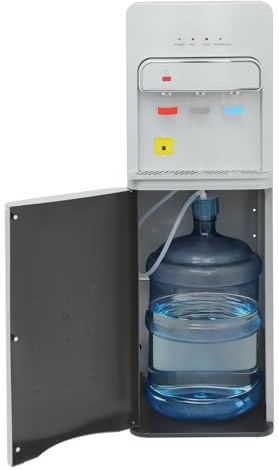 Dispensador de agua caliente y fría eléctrico de 5 galones con salida de agua caliente, habitación fría, suelo, suelo para botellas de 5 galones para la preparación de refrescos