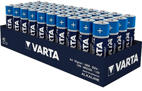 VARTA HIGH ENERGY MIGNON AA, PAQUETE DE 40 piezas