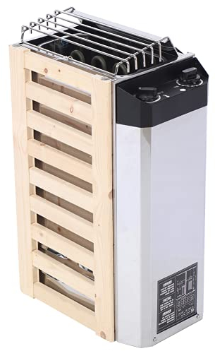 01 Poêle de Sauna, poêle de Sauna en Acier Inoxydable en Acier Inoxydable, Tube de Chauffage électrique de qualité 3KW Longues Heures de Travail pour Appartement d'hôtel