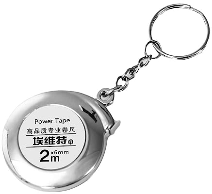 Mini Mètre Ruban en Acier de 2 m avec Règle Fine - Cadeau Portable - Multi-Usage - R D0F9