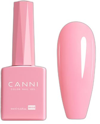 CANNI Rosa rouge rosa halvpermanenta gelnagellack | Nagelpolish halvpermanent nagelgel lämplig för nybörjare