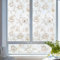 KYSUN Láminas Florales para Ventanas, Lámina Privacidad Ventana, Vinilos para Cristales, Vinilo para Ventanas, Opaque Película de Ventana, Flores Vinilo Cristal Estático Decorativos, 40 x 200 cm