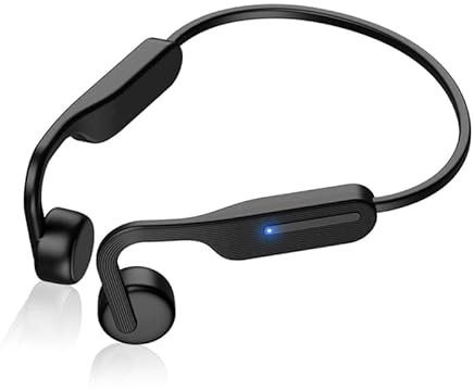 LAKIWING - Auriculares de conducción ósea, auriculares inalámbricos con oreja abierta con micrófono, auriculares deportivos impermeables IPX6, Bluetooth 5.3, para correr, ciclismo, ejercicio
