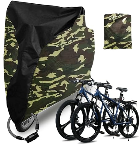 Esoes Telone pieghevole per rimorchio per bicicletta, rimorchio per cani, copertura per bicicletta, per esterni, protezione UV, sole, polvere, sporco, neve, universale, 180 x 60 x 90 cm (M)