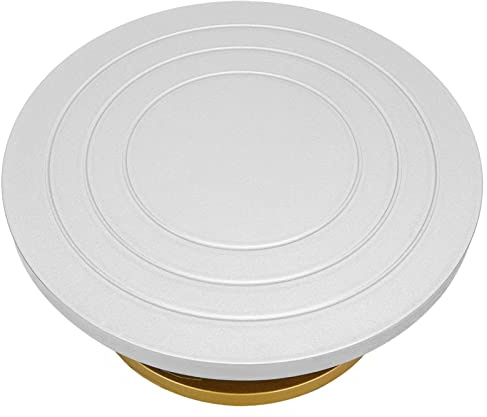 Zerodis Keramikhjul, PVC-profilsvängbord, 30 Cm Roterande Bord för Modellering Av Lera och Skulpturkonst (Plaststål 2)
