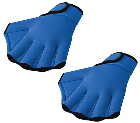 Aqua Gloves – Webbed Paddle Neoprene Design, Fingerless Frog Claw Shape, Breathable Lightweight Material, Water Resistant Swim Training Gloves | For Men Women Children Water Aerobics Swimming