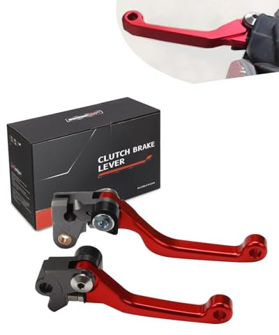 Leva Freno Moto,Billet Pivot Leva Freno Frizione Pieghevole per CR80R CR85R 98-07 CRF150R 07-25 CR125R CR250R 92-03 CRF450R 02-03 XR650R 00-06 Rosso
