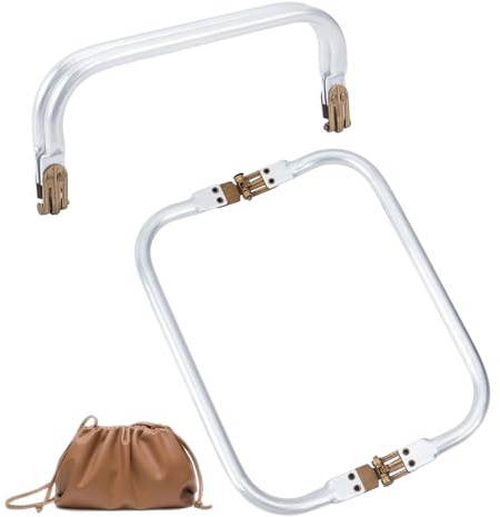 PH PandaHall 2pz Chiusura per Borsa Uncinetto 20.5cm Chiusura a Molla per Borse, Borsa a Forma di U Manico Interno Telaio Borse in Alluminio per Clutch Pochette Portamonete Uncinetto